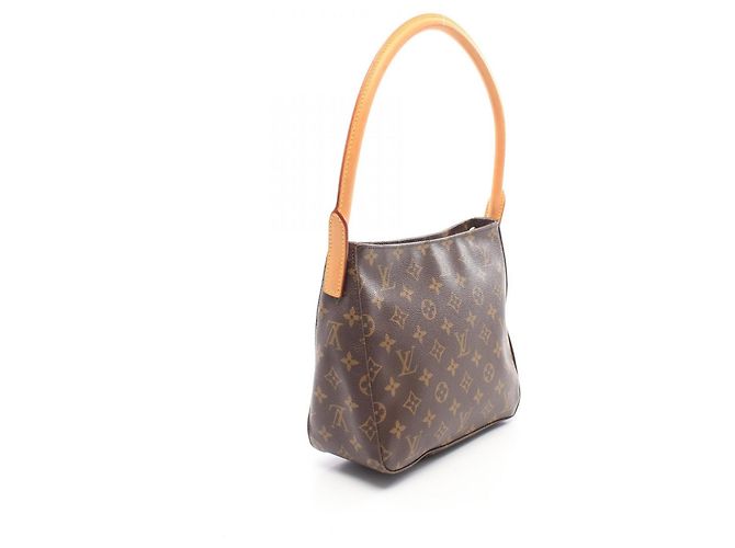 Borsa a tracolla Louis Vuitton Looping MM Monogram Marrone - vista 2