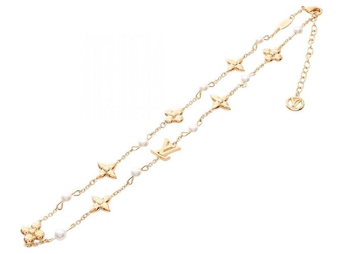 Collar Louis Vuitton Louisa Blanco Dorado - vista 2