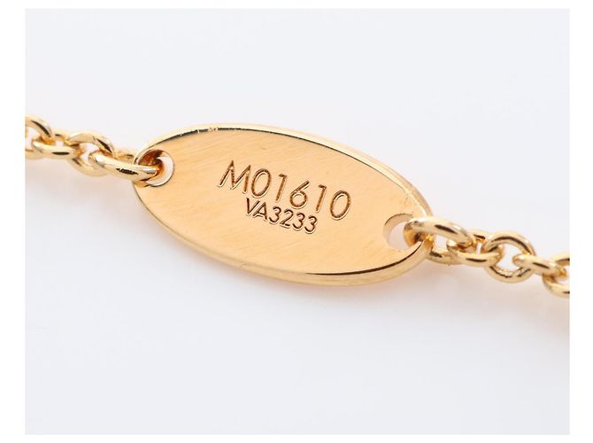 Collar Louis Vuitton Louisa Blanco Dorado - vista 4