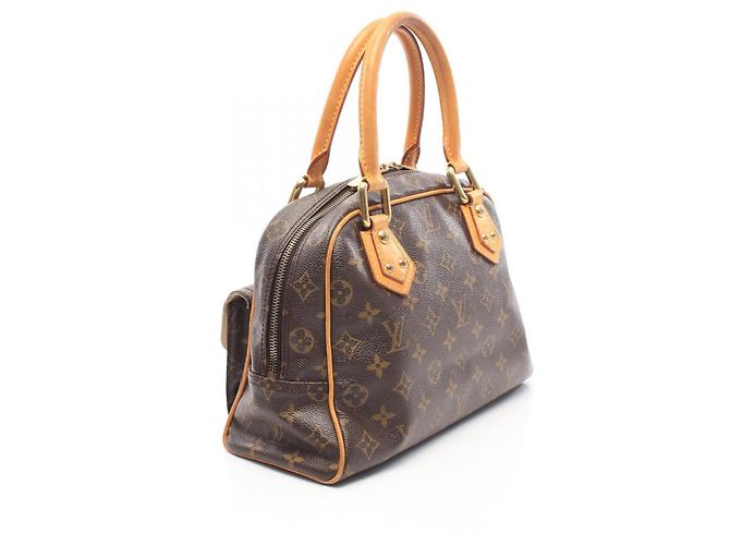 Borsa Louis Vuitton Manhattan PM Monogram Marrone Monogramma - vista 2