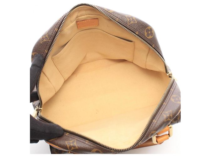 Borsa Louis Vuitton Manhattan PM Monogram Marrone Monogramma - vista 3
