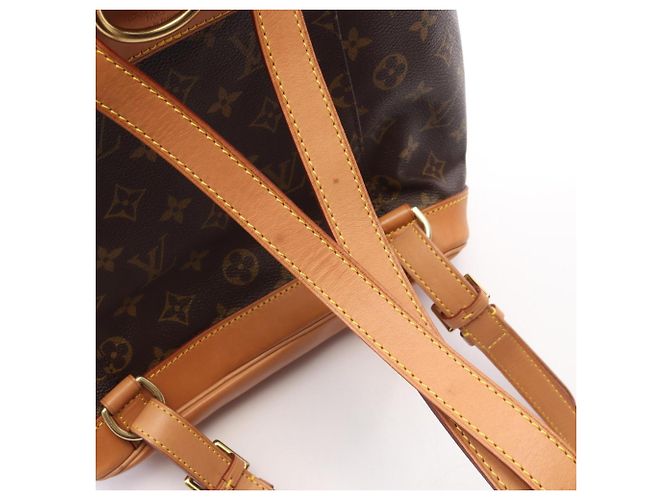 Zaino/Borsa Louis Vuitton Montsouris MM Marrone - vista 10