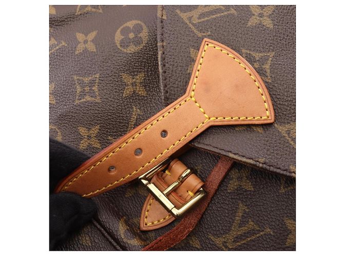 Zaino/Borsa Louis Vuitton Montsouris MM Marrone - vista 11