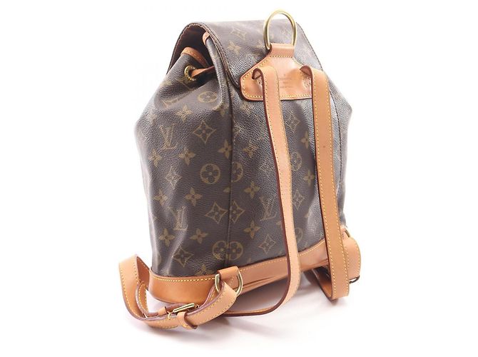 Zaino/Borsa Louis Vuitton Montsouris MM Marrone - vista 2