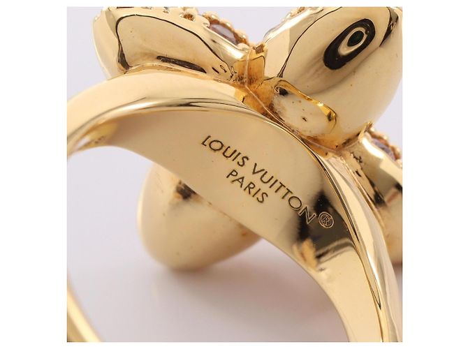 Anello Louis Vuitton Monogram Louisa Pointy D'oro - vista 4