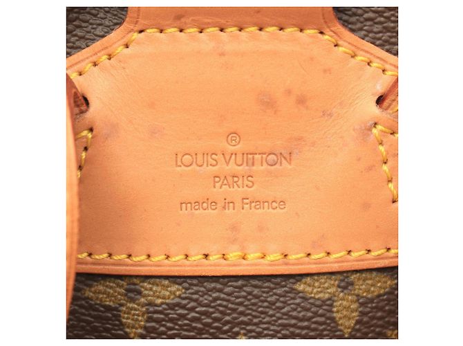 Zaino/Borsa Louis Vuitton Montsouris MM Monogram Marrone - vista 4