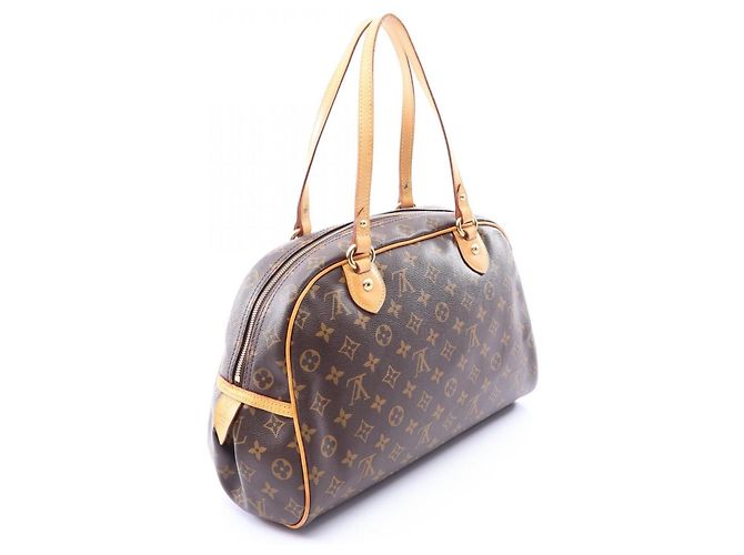 Borsa a tracolla Louis Vuitton Montorgueil GM Monogram Marrone - vista 2