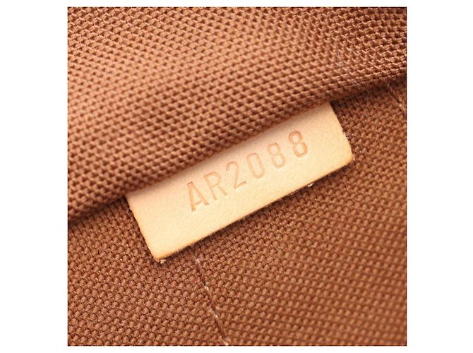 Borsa a tracolla Louis Vuitton Montorgueil GM Monogram Marrone - vista 5