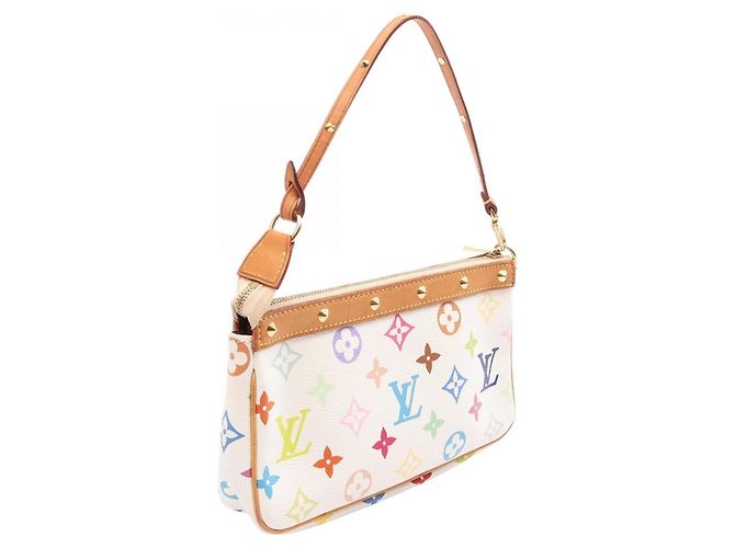 Sac à main Louis Vuitton Pochette Accessoires Blanc - vue 2