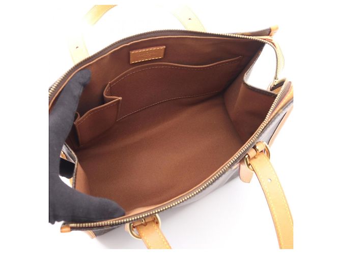 Borsa Tote Louis Vuitton Popincourt O Monogram Marrone - vista 3