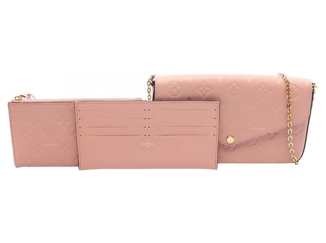 Pochette Félicie Louis Vuitton Pochette Felicie Monogram Empreinte Rosa - vista 5