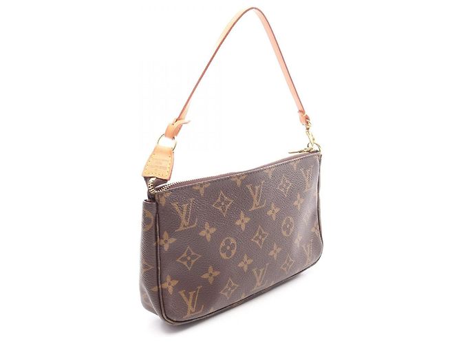 Louis Vuitton Pochette Accessoires Monogram Handbag Marrone - vista 2