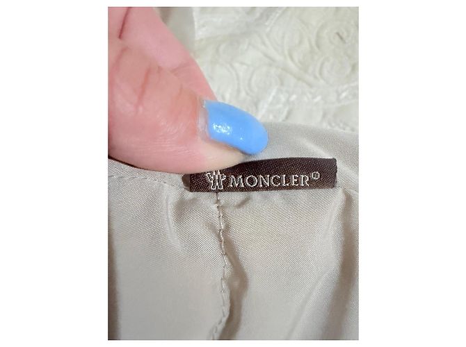 Moncler Plumífero Largo Beige - vista 6