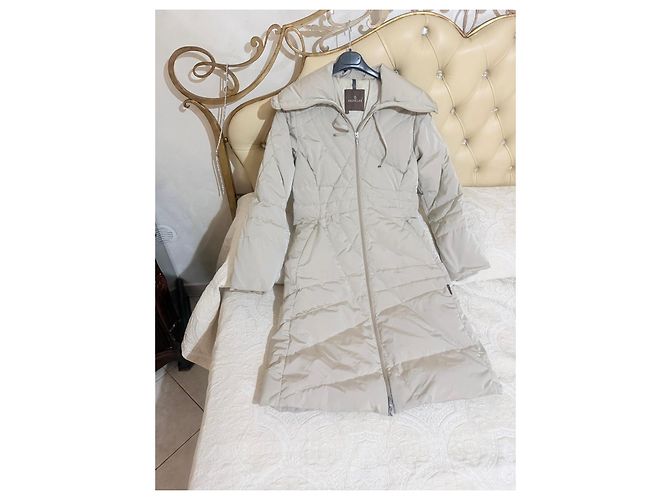 Moncler Plumífero Largo Beige - vista 8