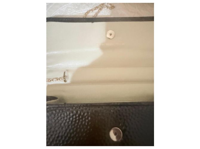 Giorgio Armani Valextra Pochette in Vernice Nera Nero - vista 12