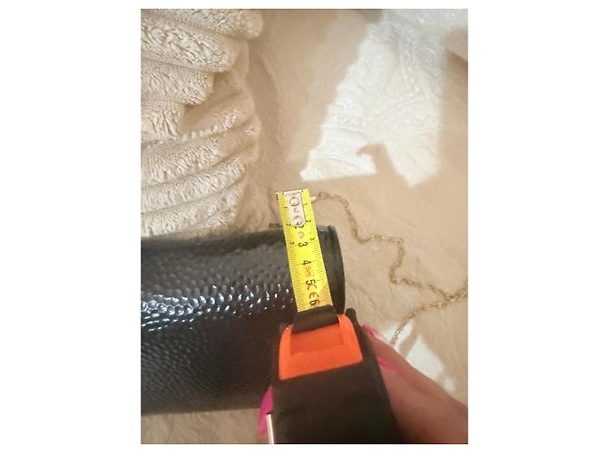 Giorgio Armani Valextra Pochette in Vernice Nera Nero - vista 16