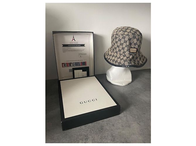 Cappello a Secchiello Gucci Monogram Beige Monogramma - vista 2