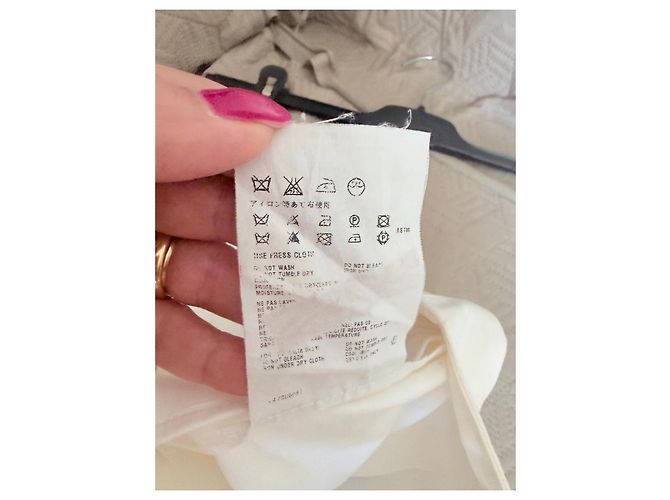 Prada Falda plisada de algodón blanca Blanco - vista 8