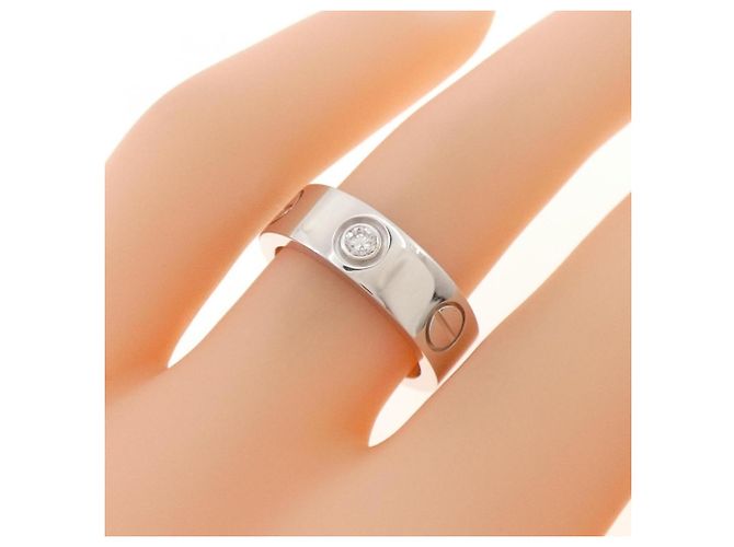 Cartier Love Ring mit halbem Diamant - Ansicht 4