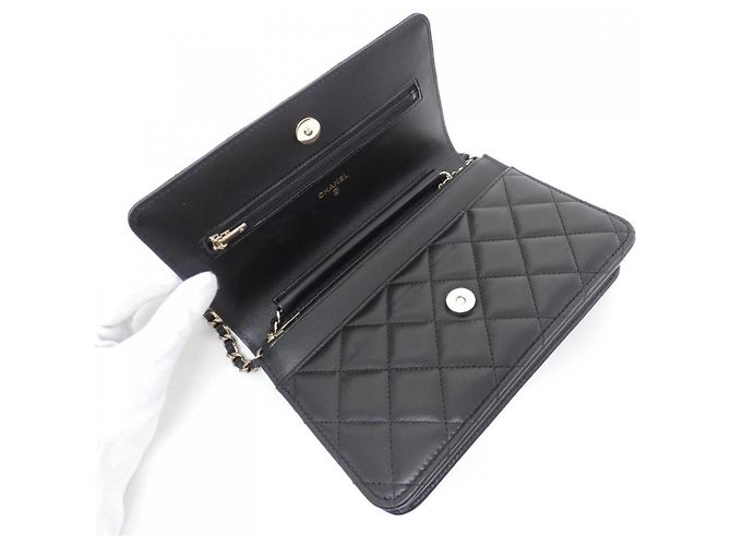 Portafoglio a catena Chanel AP0250 Nero - vista 6