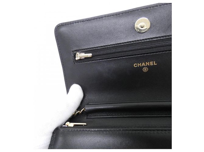 Portafoglio a catena Chanel AP0250 Nero - vista 8