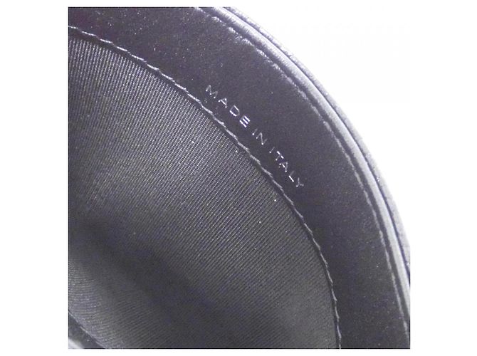 Chanel 82286 Tarjetero de piel de becerro granulada negra Negro - vista 8