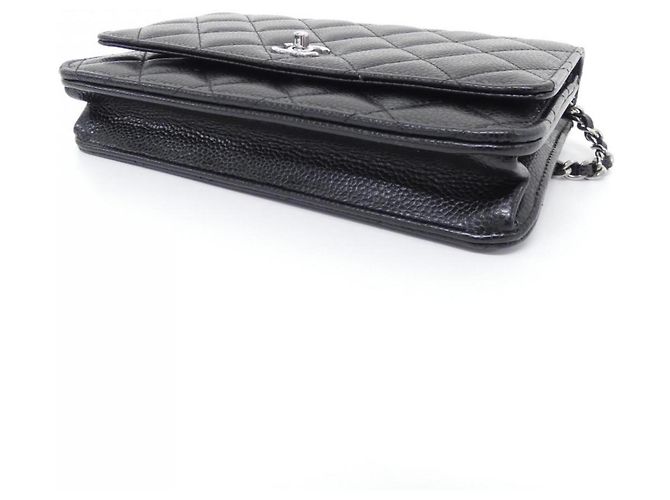 Portafoglio a catena/spalla Chanel AP4241 Nero Bordò - vista 3
