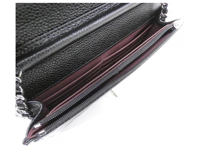 Portafoglio a catena/spalla Chanel AP4241 Nero Bordò - vista 8