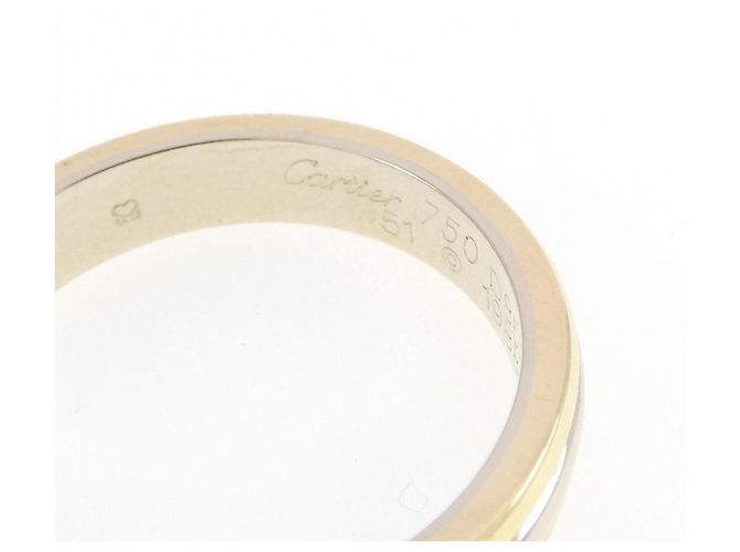 Cartier Three Gold Ehering - Ansicht 3