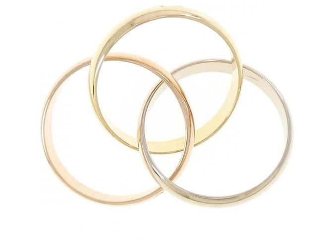 Cartier Trinity Ring 18K Rosa Weiß und Gelbgold - Ansicht 3