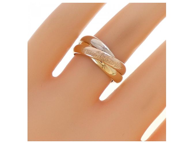 Cartier Trinity Ring 18K Rosa Weiß und Gelbgold - Ansicht 4