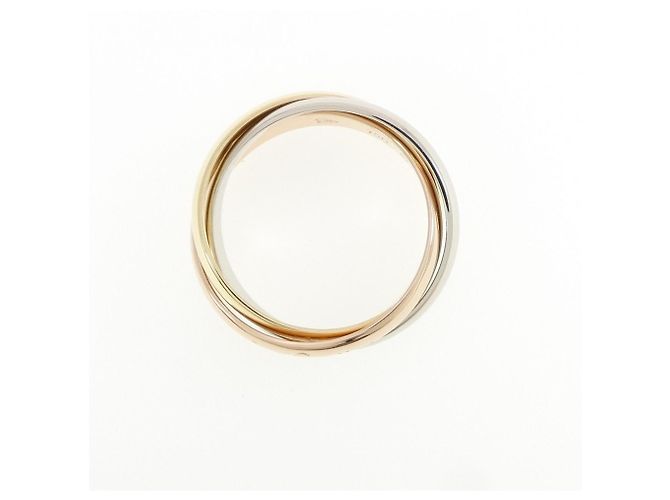 Anello Cartier Trinity in oro rosa bianco e giallo 18K - vista 2