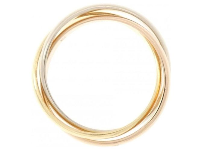 Anello Cartier Trinity in oro rosa bianco e giallo 18K - vista 2