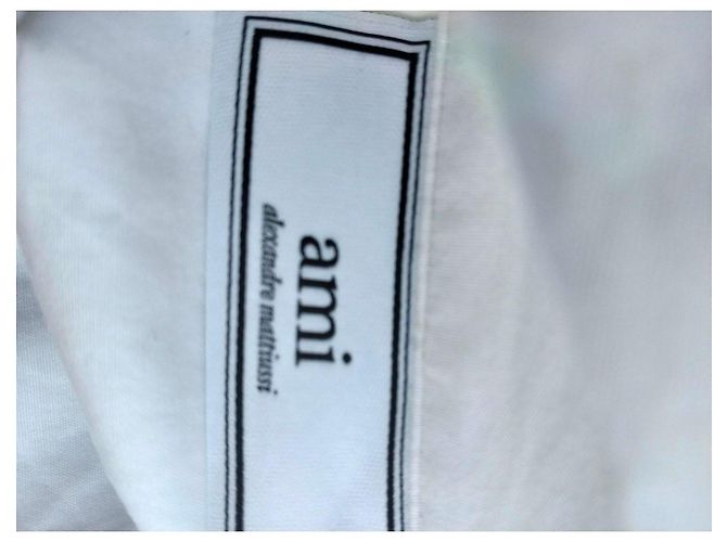 Autre Marque Camicia Ami Alexandre Mattiussi Bianca con Bordi Neri Nero Bianco - vista 10
