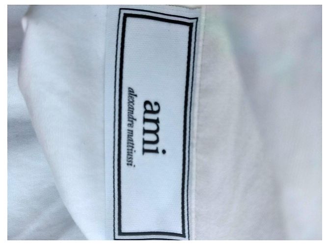 Autre Marque Camicia Ami Alexandre Mattiussi Bianca con Bordi Neri Nero Bianco - vista 9