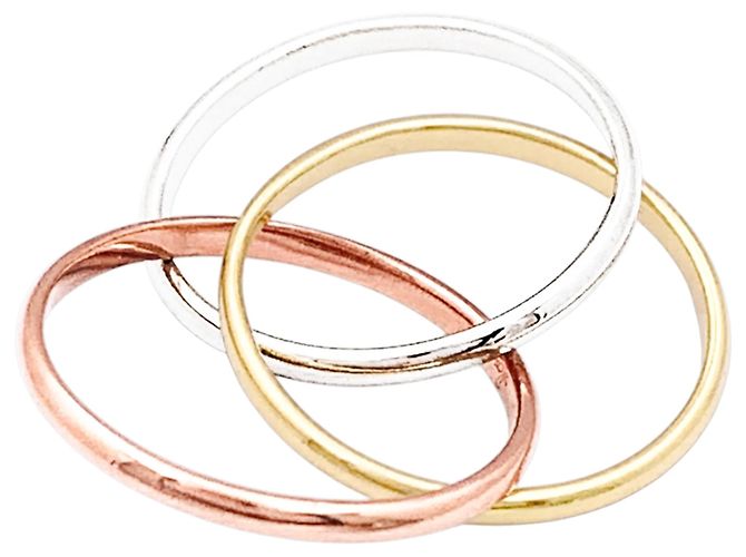 Cartier "Trinity" Ring, drei Goldtöne. - Ansicht 4