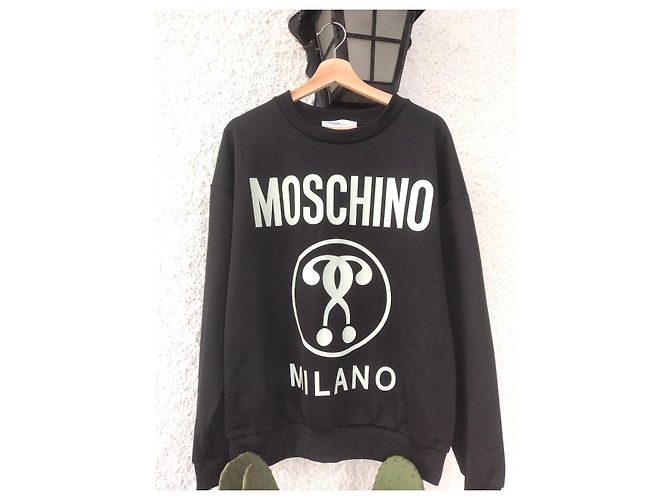 Schwarzer Moschino Sweatshirt mit Logo - Ansicht 2