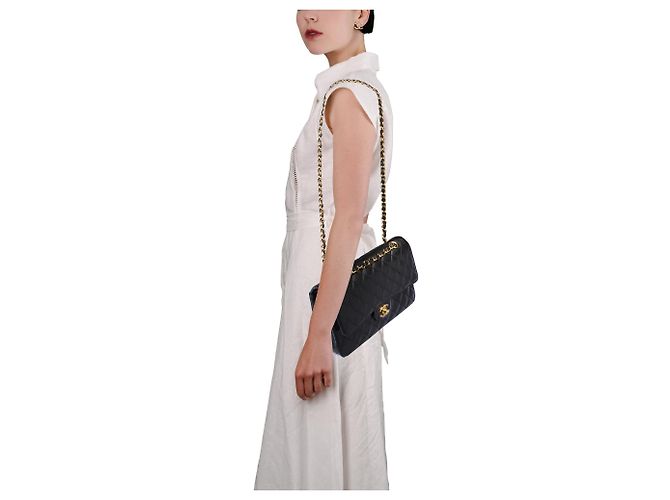 Borsa CHANEL Timeless/Classique in Pelle Nera - 103889 Nero - vista 13