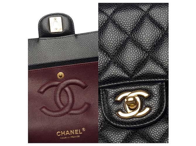 Borsa CHANEL Timeless/Classique in Pelle Nera - 103889 Nero - vista 7