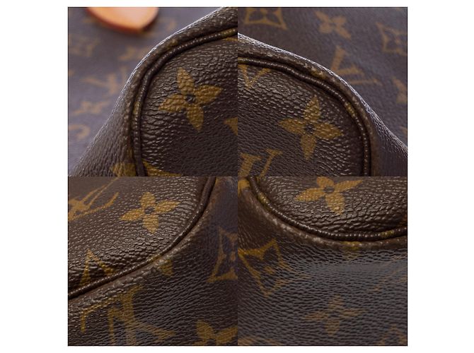 Borsa LOUIS VUITTON Neverfull in Tela Marrone - 103888 - vista 12