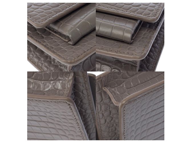 Borsa YVES SAINT LAURENT in Pelle Grigia - 103883 Grigio - vista 11