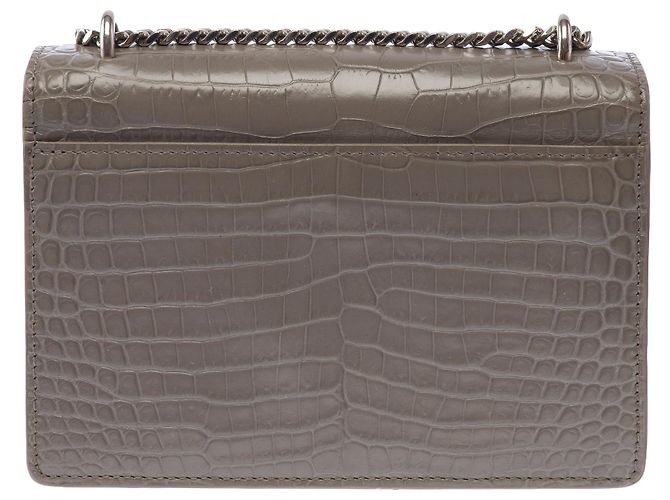 Borsa YVES SAINT LAURENT in Pelle Grigia - 103883 Grigio - vista 3