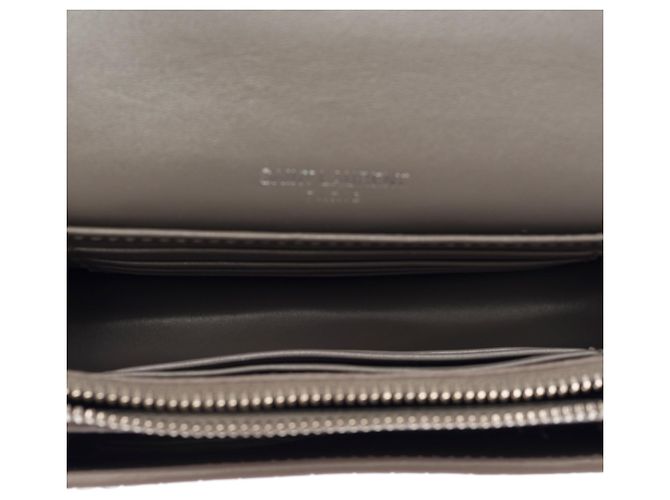 Borsa YVES SAINT LAURENT in Pelle Grigia - 103883 Grigio - vista 8