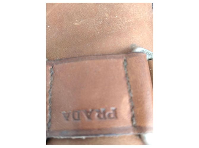 Mocassini Prada in pelle marrone - vista 6