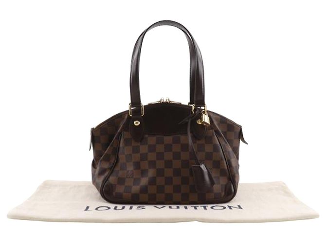 Brown Louis Vuitton Damier Ebene Verona PM Handbag - view 15