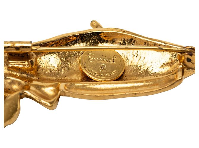 Spilla Chanel placcata oro a forma di basco D'oro - vista 3