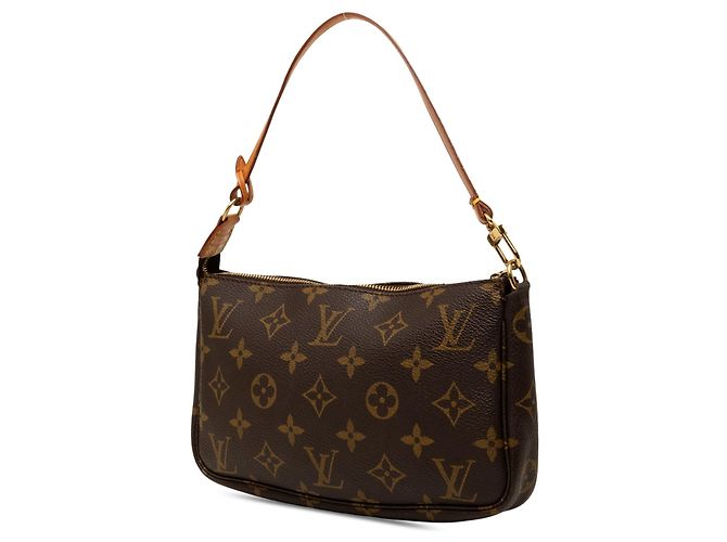 Borsa a tracolla Louis Vuitton Monogram Pochette Accessoires Marrone - vista 2