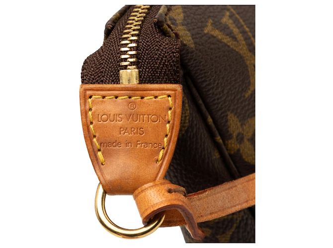 Borsa a tracolla Louis Vuitton Monogram Pochette Accessoires Marrone - vista 5