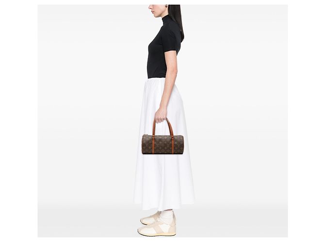 Borsa a mano Louis Vuitton Monogram Papillon 30 Marrone - vista 6