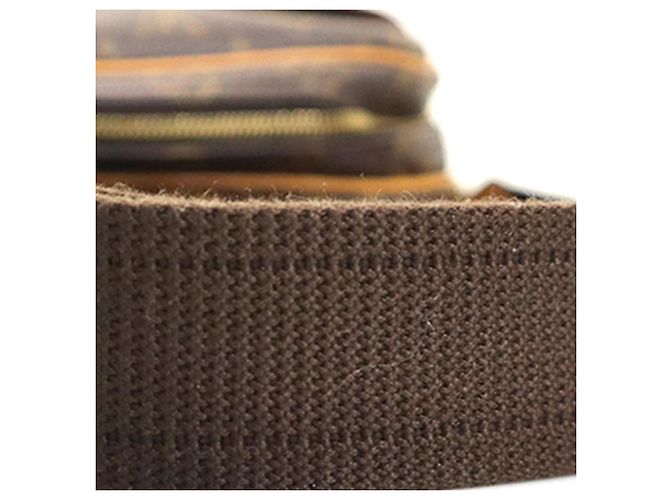 Borsa a tracolla Louis Vuitton Monogram Reporter PM Marrone - vista 15